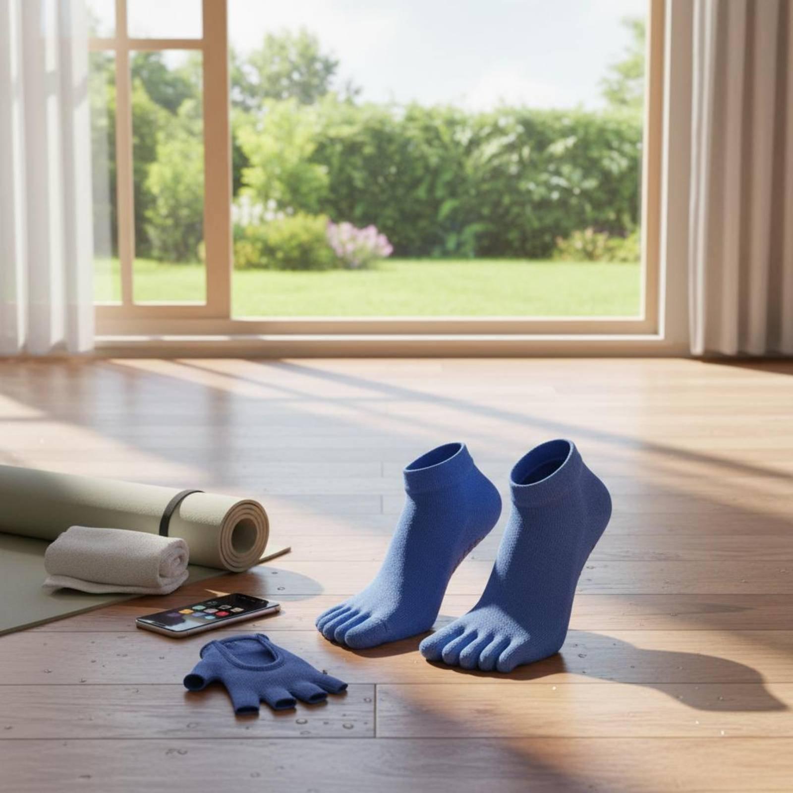 Grip Sock Yoga - Meias Esportivas Antiderrapantes para Mulheres, Meias