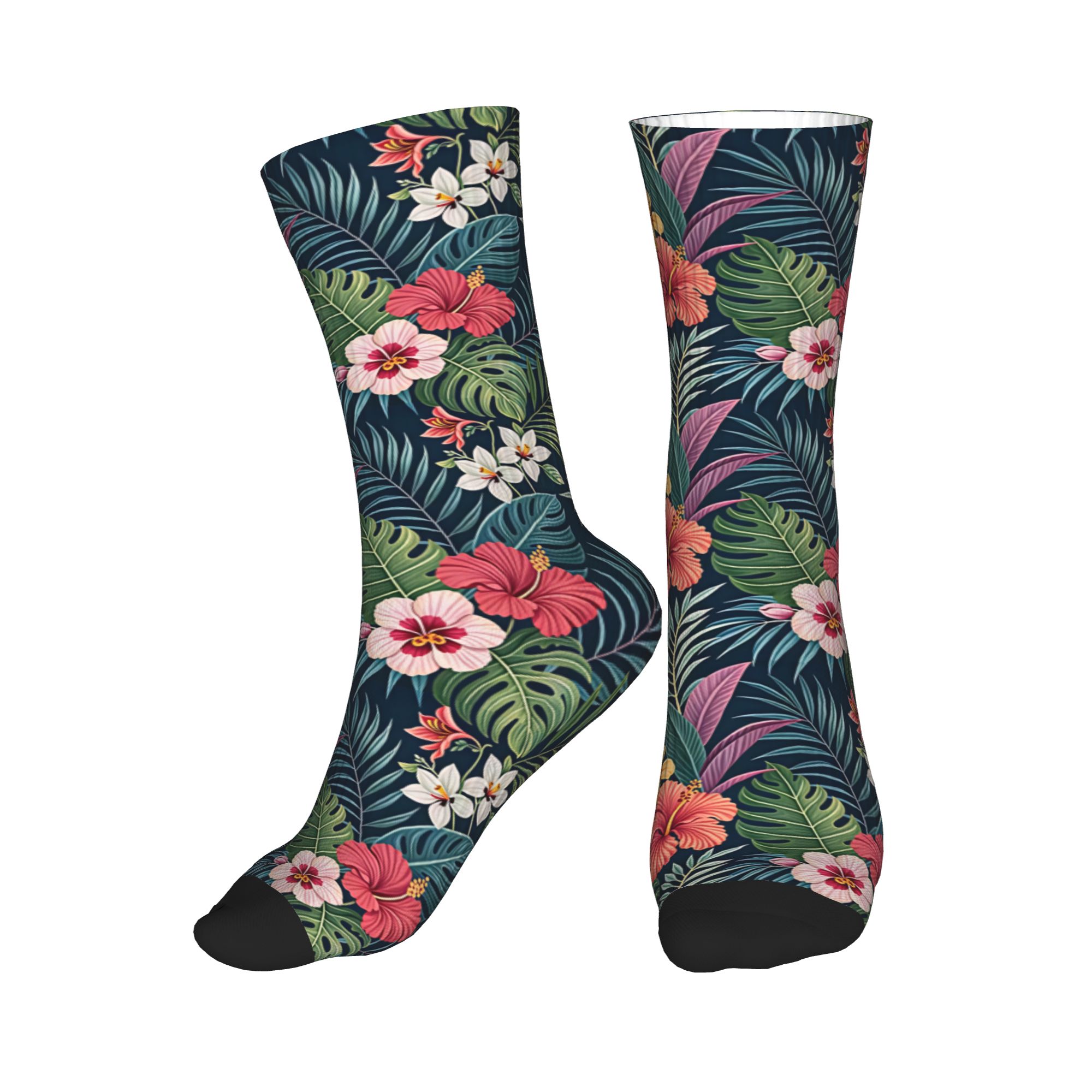 Dress Sock Men - Meias Divertidas Masculinas com Estampa Floral