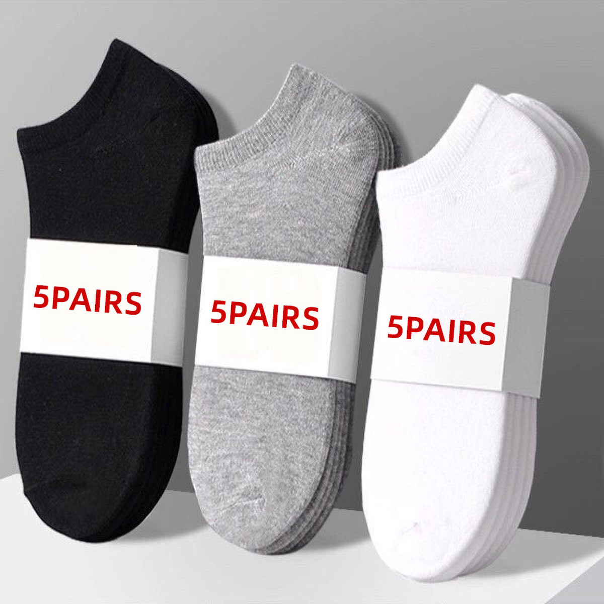 5 pares unissex casual cor lis - Ankle Sock Low Cut avaliação e preço