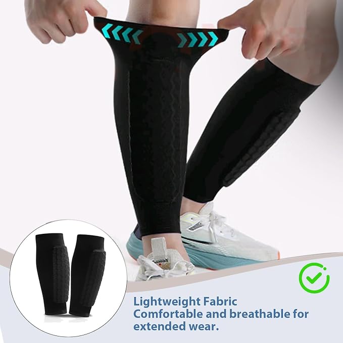 1 Par de Caneleiras de Futebol - Compression Sleeve Calf avaliação e preço