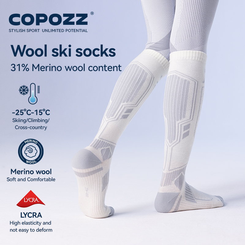 Copozz novas meias de esqui de - Thermal Sock Winter avaliação e preço